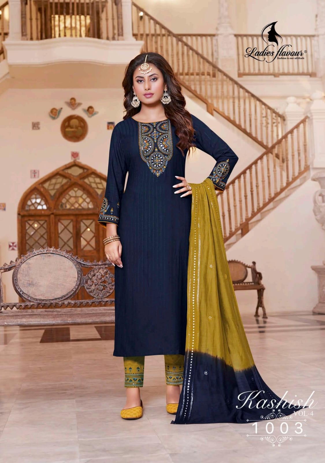 Ladies Flavour Kashish Vol 4 Wholesale Readymade Salwar Suits